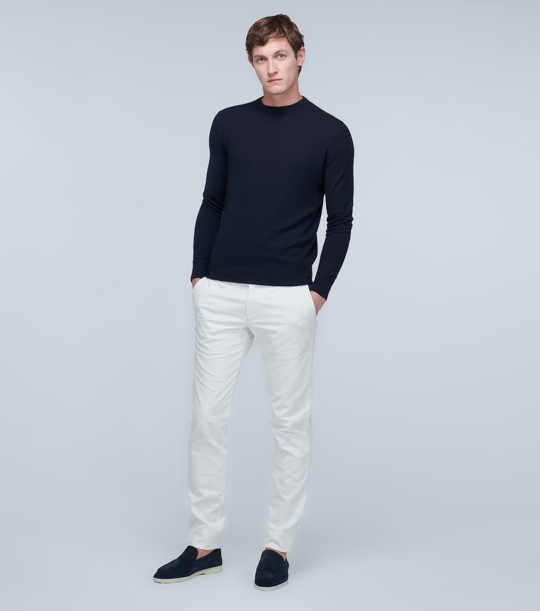 Pullover Girocollo Superlight aus Kaschmir | Loro Piana