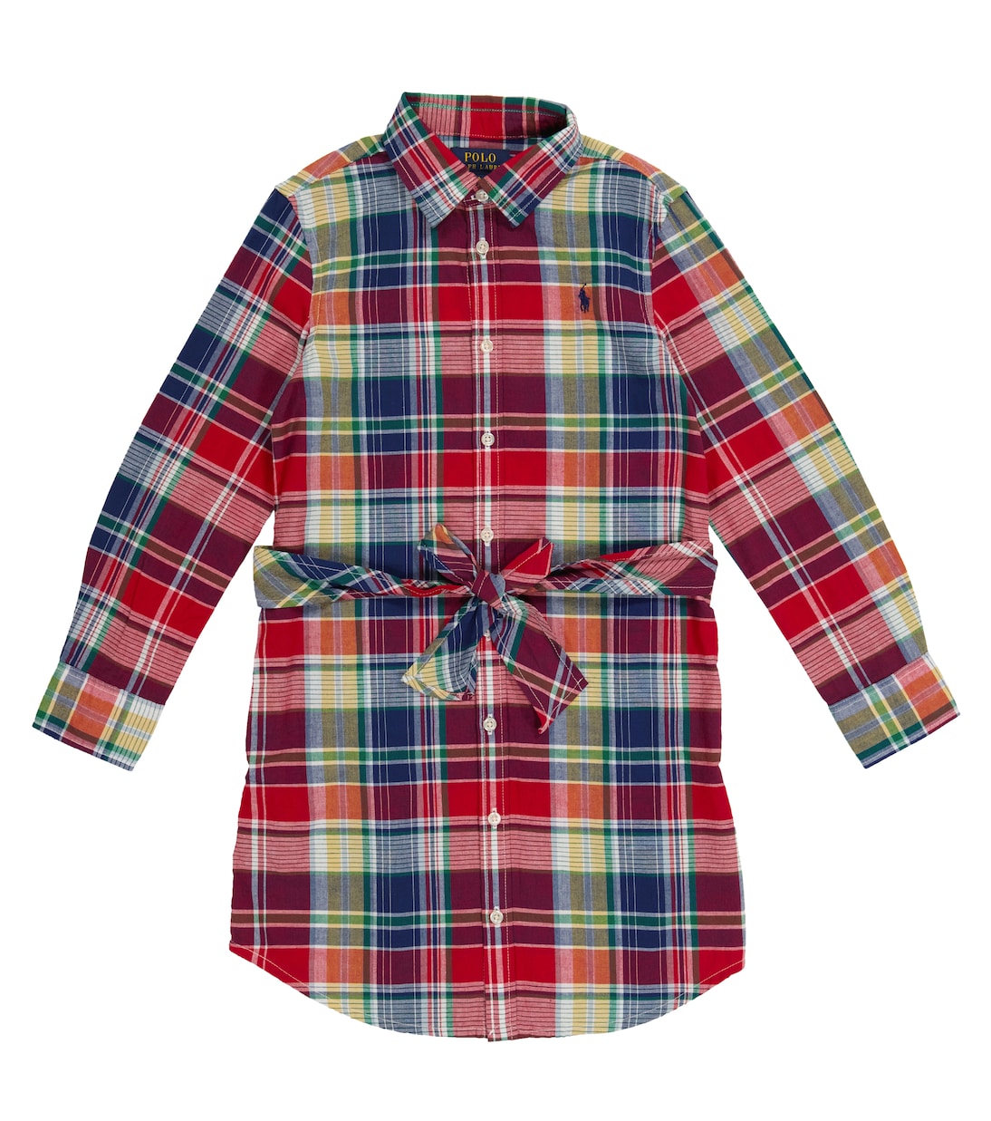 Robe à carreaux en coton | Polo Ralph Lauren Kids