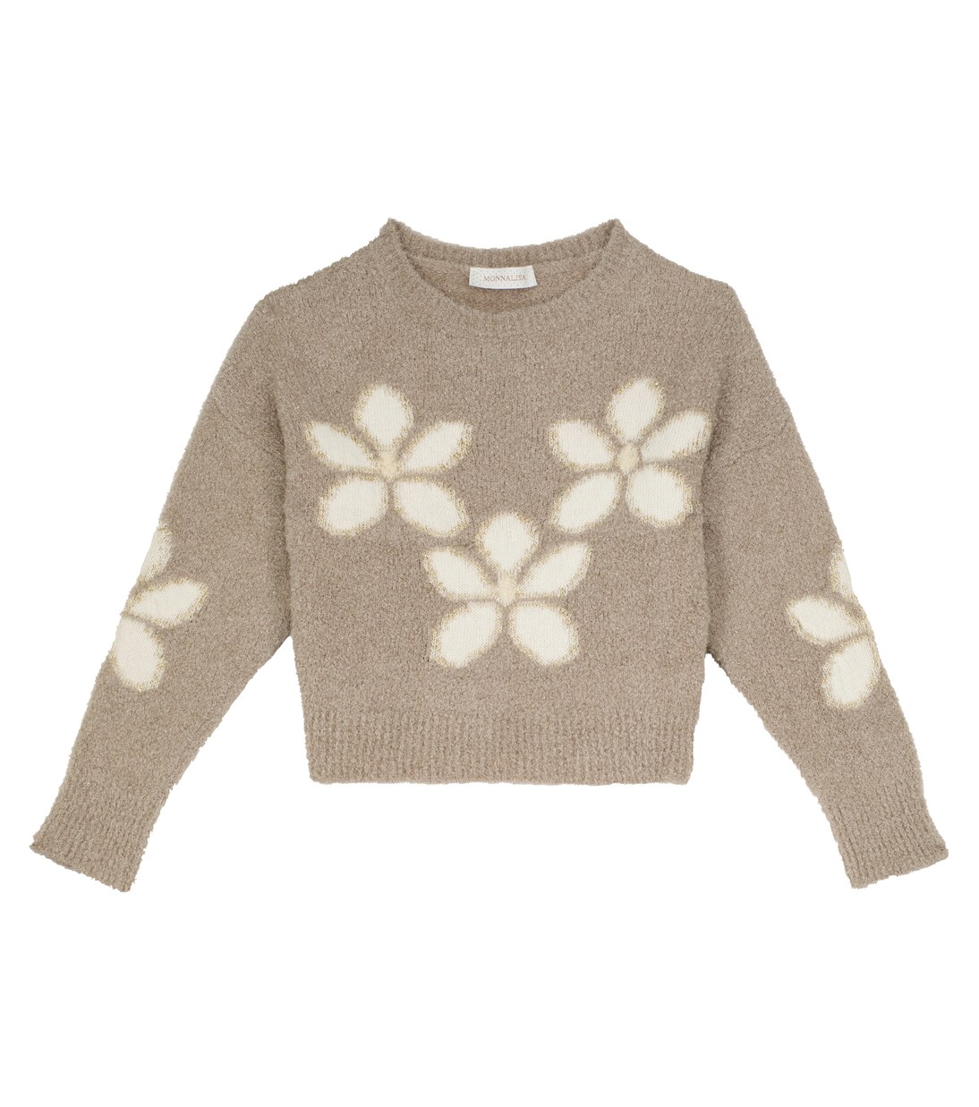 Floral lamé sweater | Monnalisa