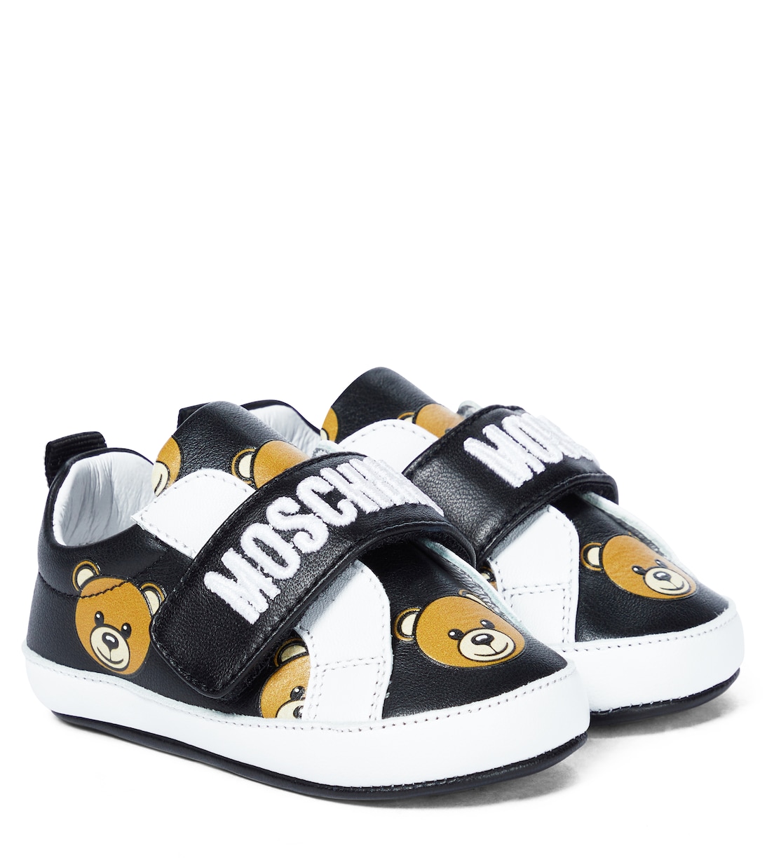Baby Sneakers aus Leder | Moschino Kids