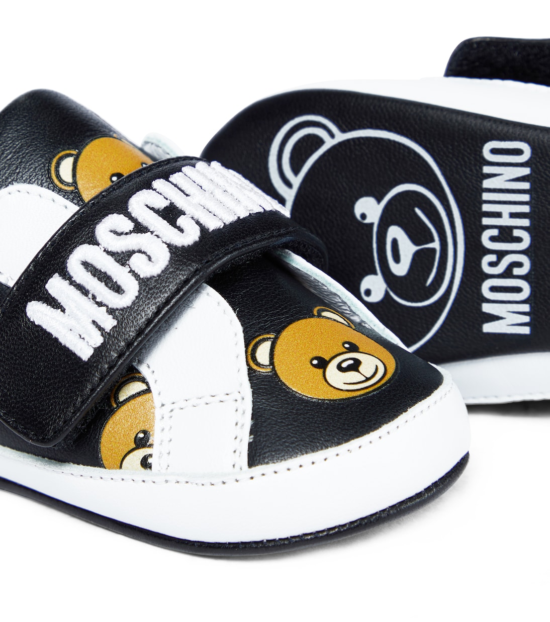 Baby Sneakers aus Leder | Moschino Kids