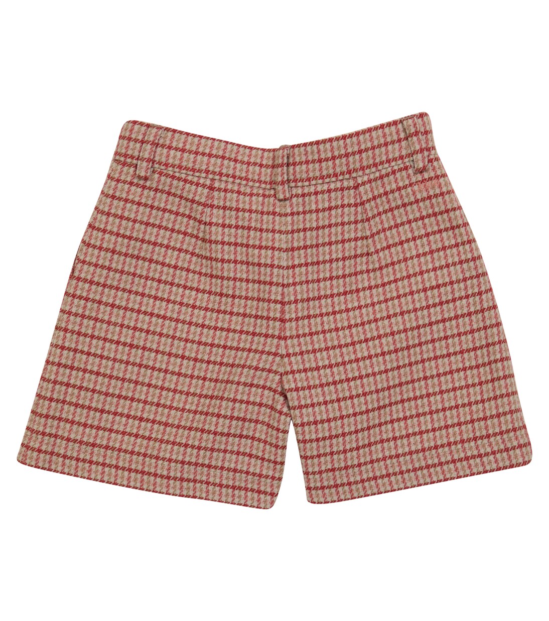 Houndstooth wool-blend shorts | Chloé Kids