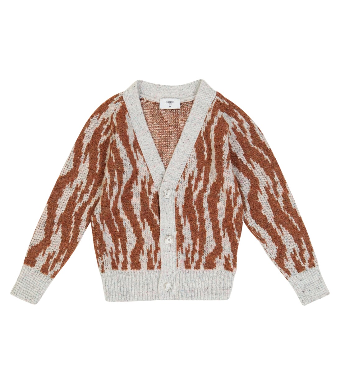Jacquard wool and cotton-blend cardigan | Paade Mode