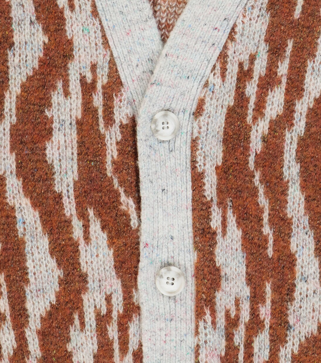 Jacquard wool and cotton-blend cardigan | Paade Mode