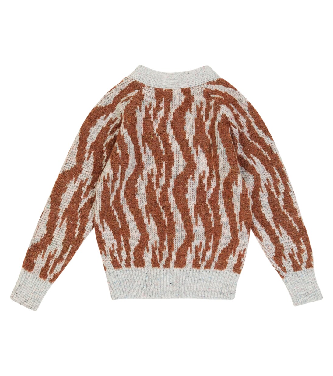 Jacquard wool and cotton-blend cardigan | Paade Mode