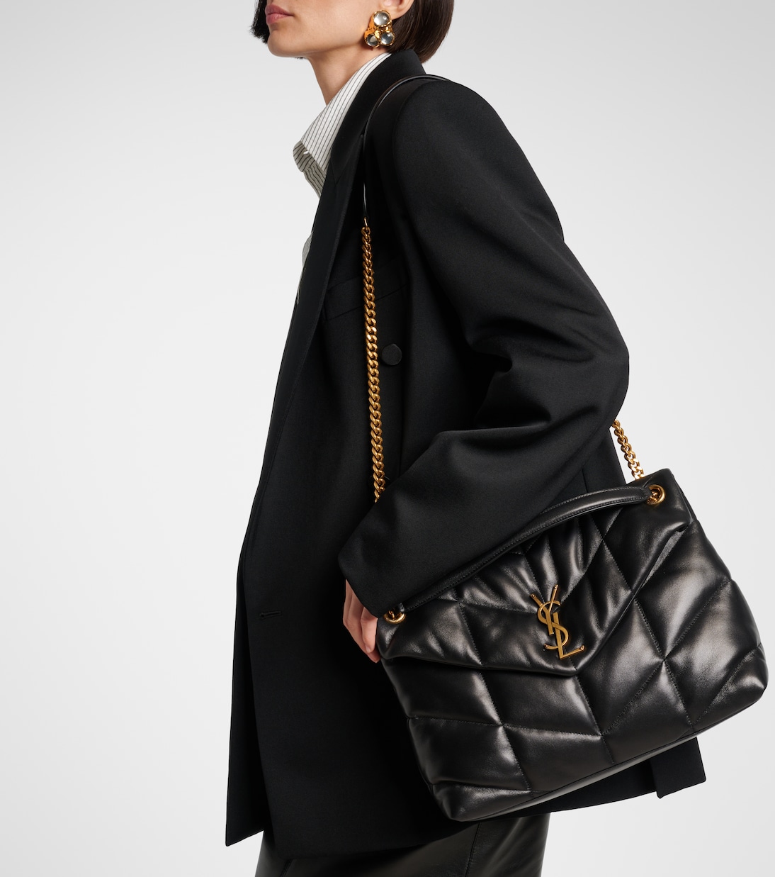 Puffer Medium leather shoulder bag | Saint Laurent