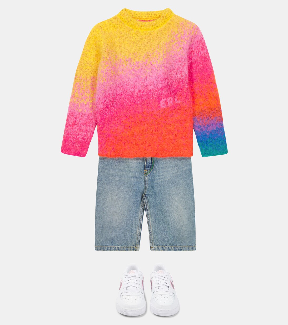 Logo rainbow knit sweater | ERL Kids
