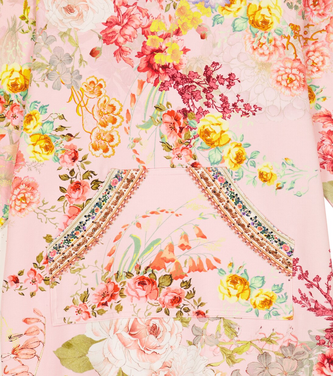 Floral cotton-blend sweatshirt dress | Camilla Kids