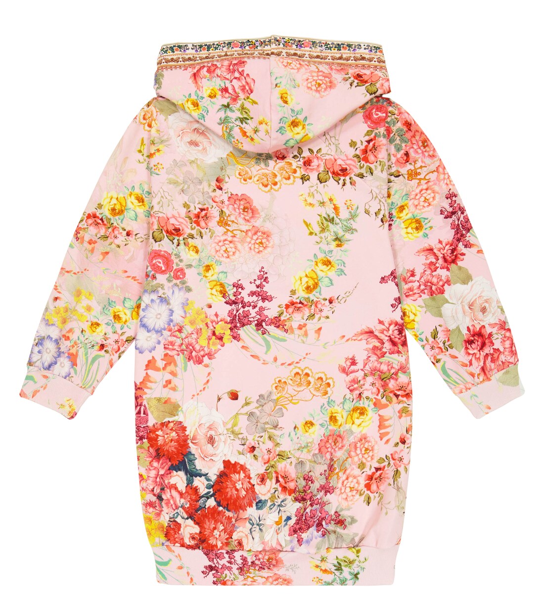Floral cotton-blend sweatshirt dress | Camilla Kids