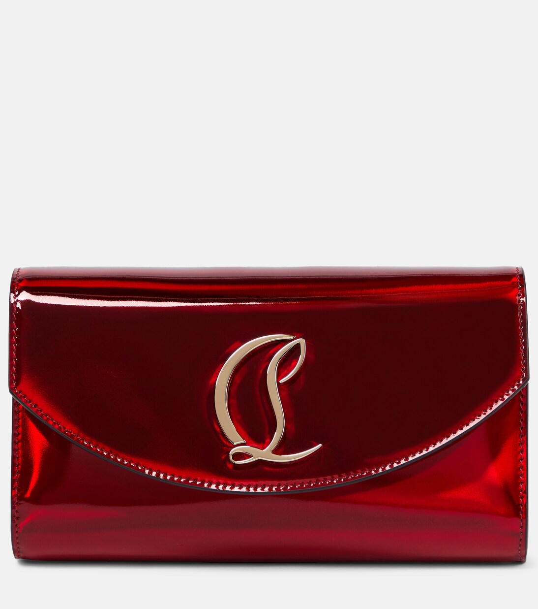 Loubi54 patent leather clutch | Christian Louboutin