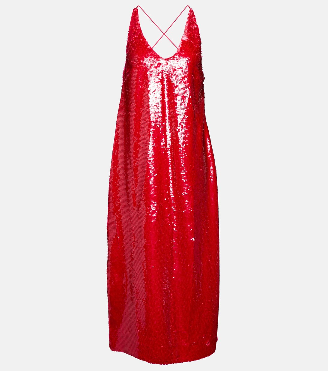 Robe midi à sequins | Ganni
