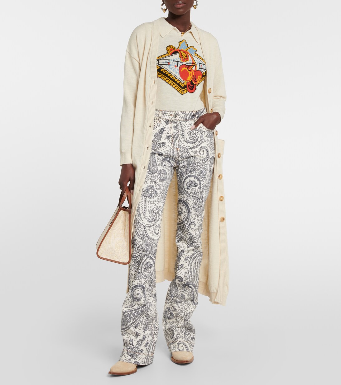 Cardigan aus einem Alpakawollgemisch | Etro