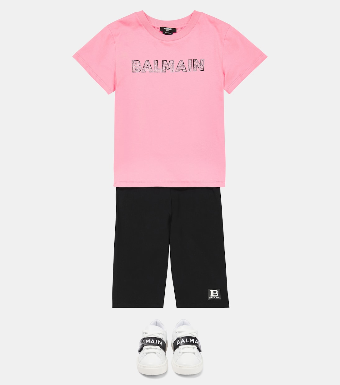 Logo cotton jersey T-shirt | Balmain Kids