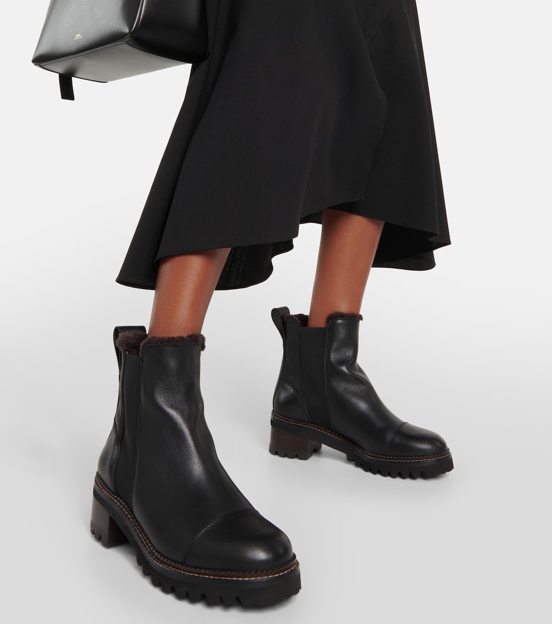 Mallory leather Chelsea boots | See By Chloé