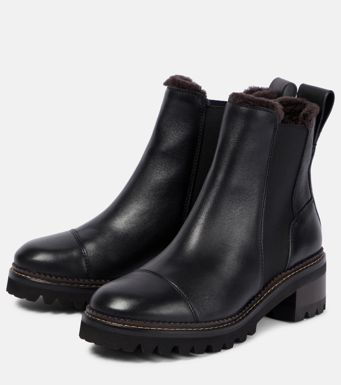 Mallory leather Chelsea boots | See By Chloé