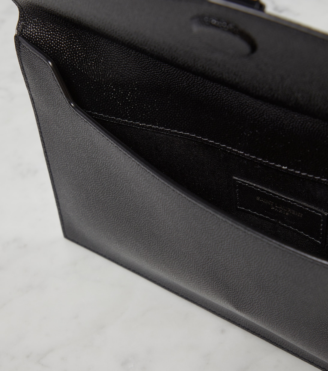 Uptown leather clutch | Saint Laurent