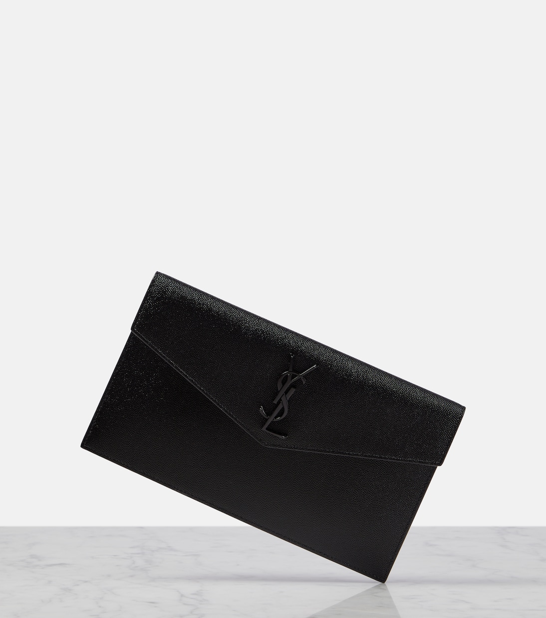 Uptown leather clutch | Saint Laurent