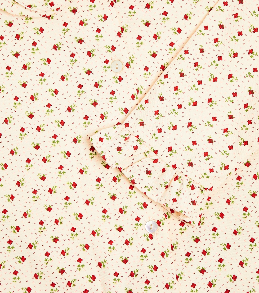 Ania floral cotton shirt | La Coqueta