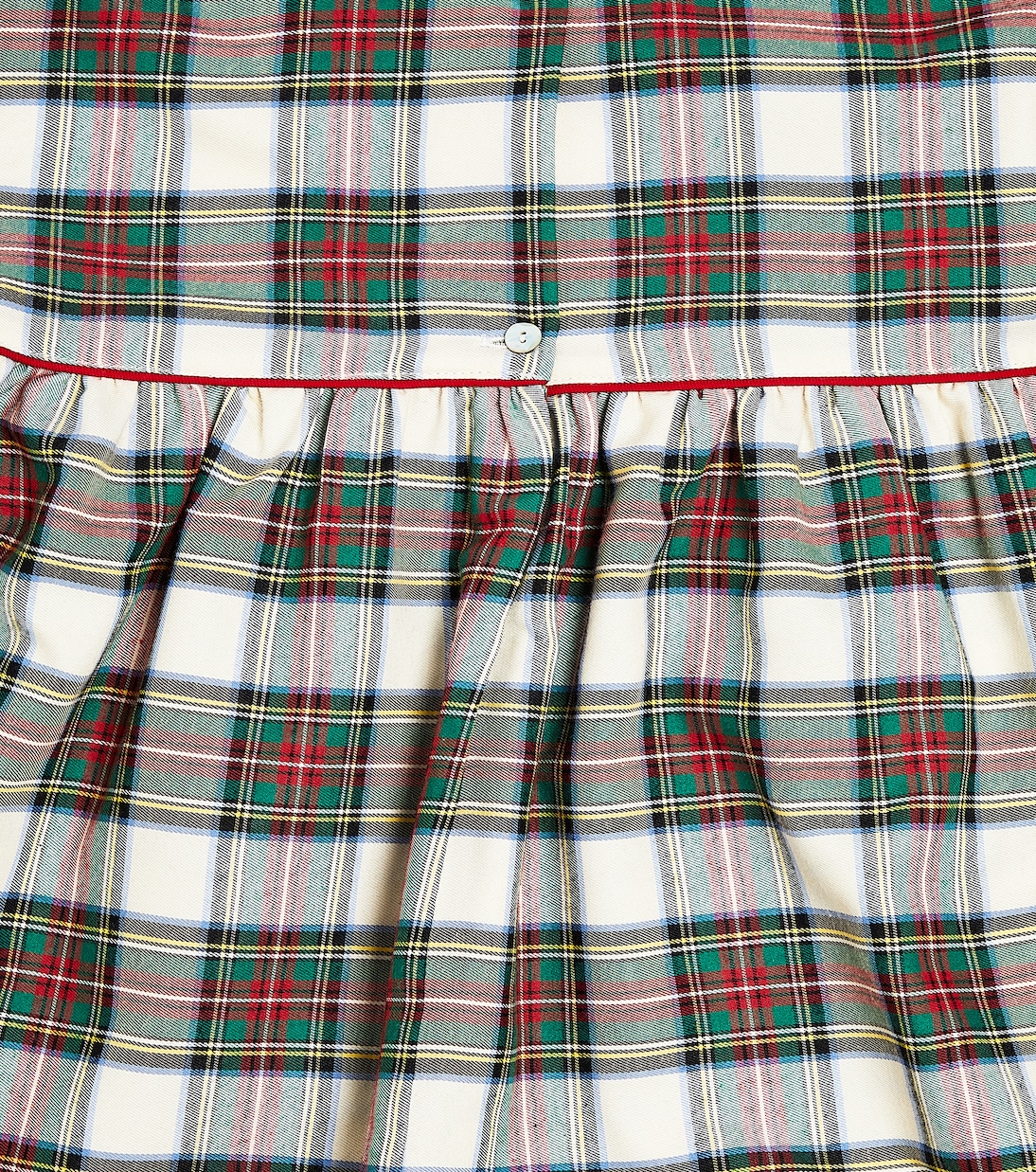 Checked cotton-blend pajama dress | La Coqueta