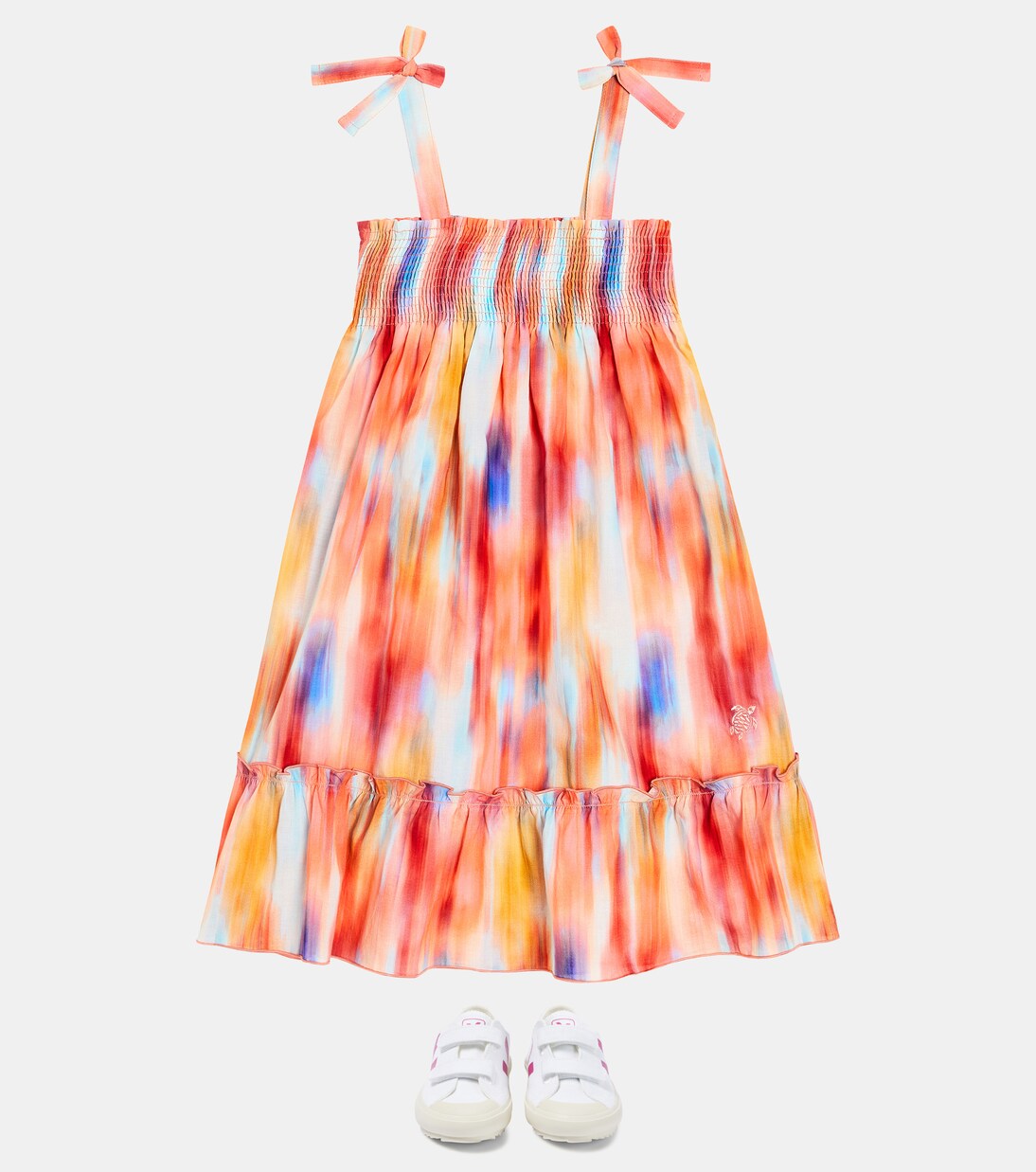 Gloss tie-dye cotton dress | Vilebrequin Kids