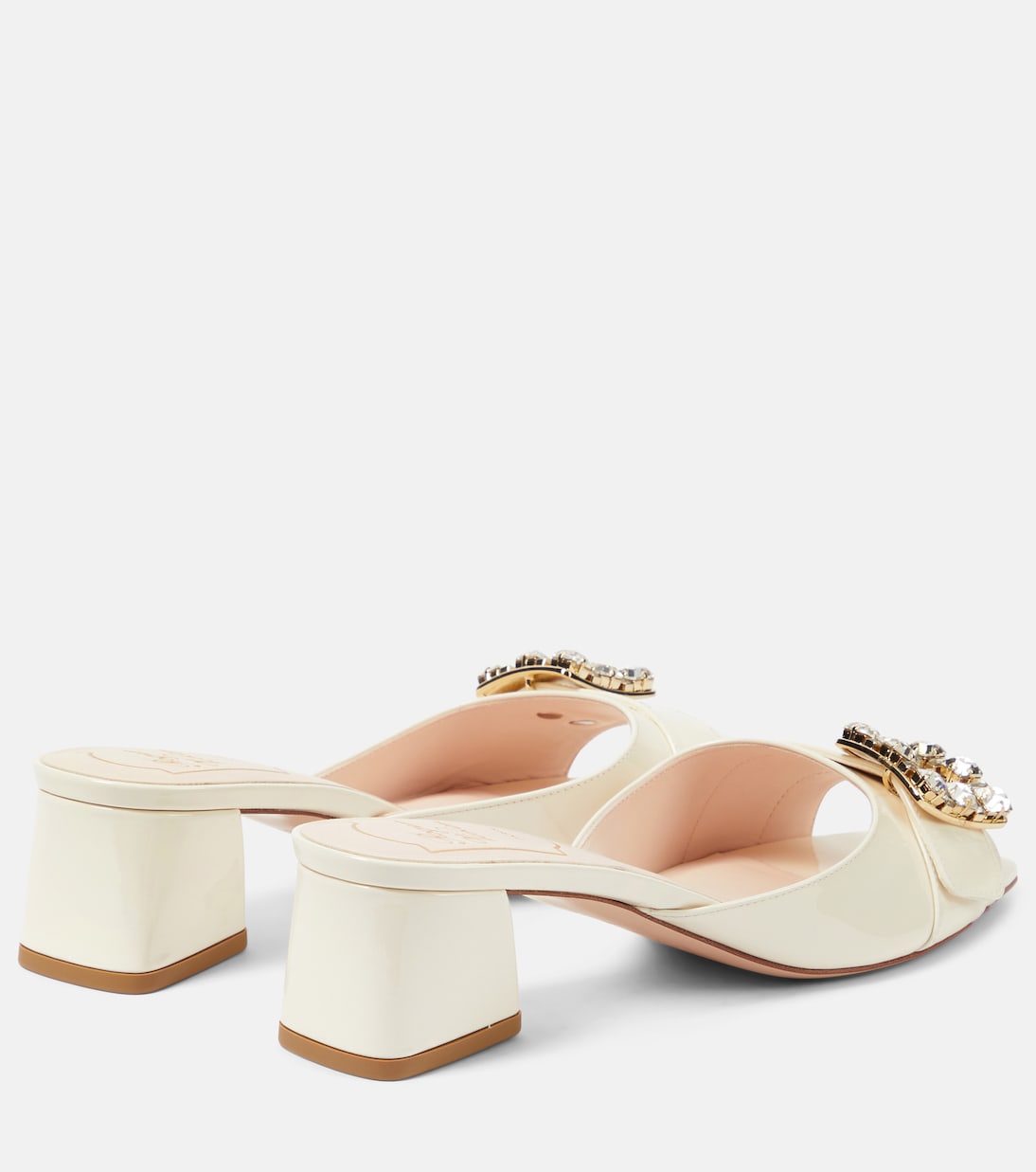 Verzierte Pantoletten BikiViv aus Lackleder | Roger Vivier