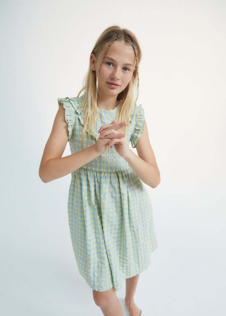 Canyon checked cotton-blend dress | The New Society