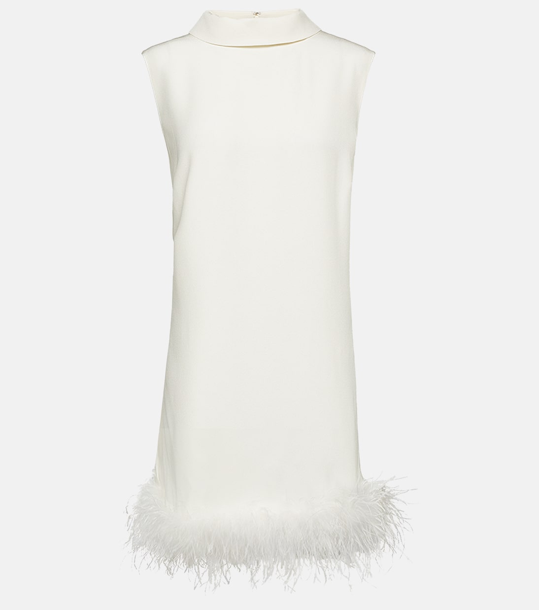 Bridal Minikleid Candice aus Seide mit Federn | Rixo