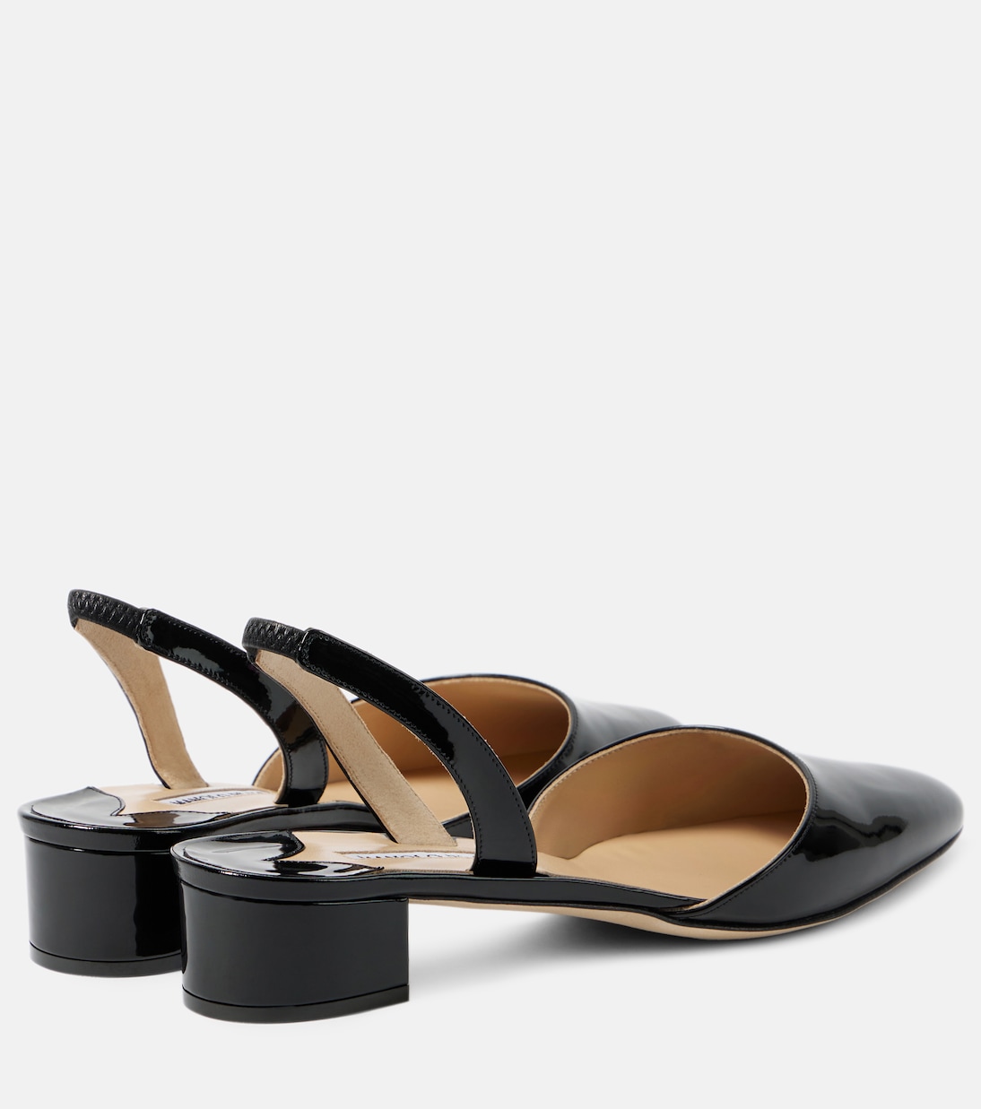 Aspro 30 patent leather slingback pumps | Manolo Blahnik
