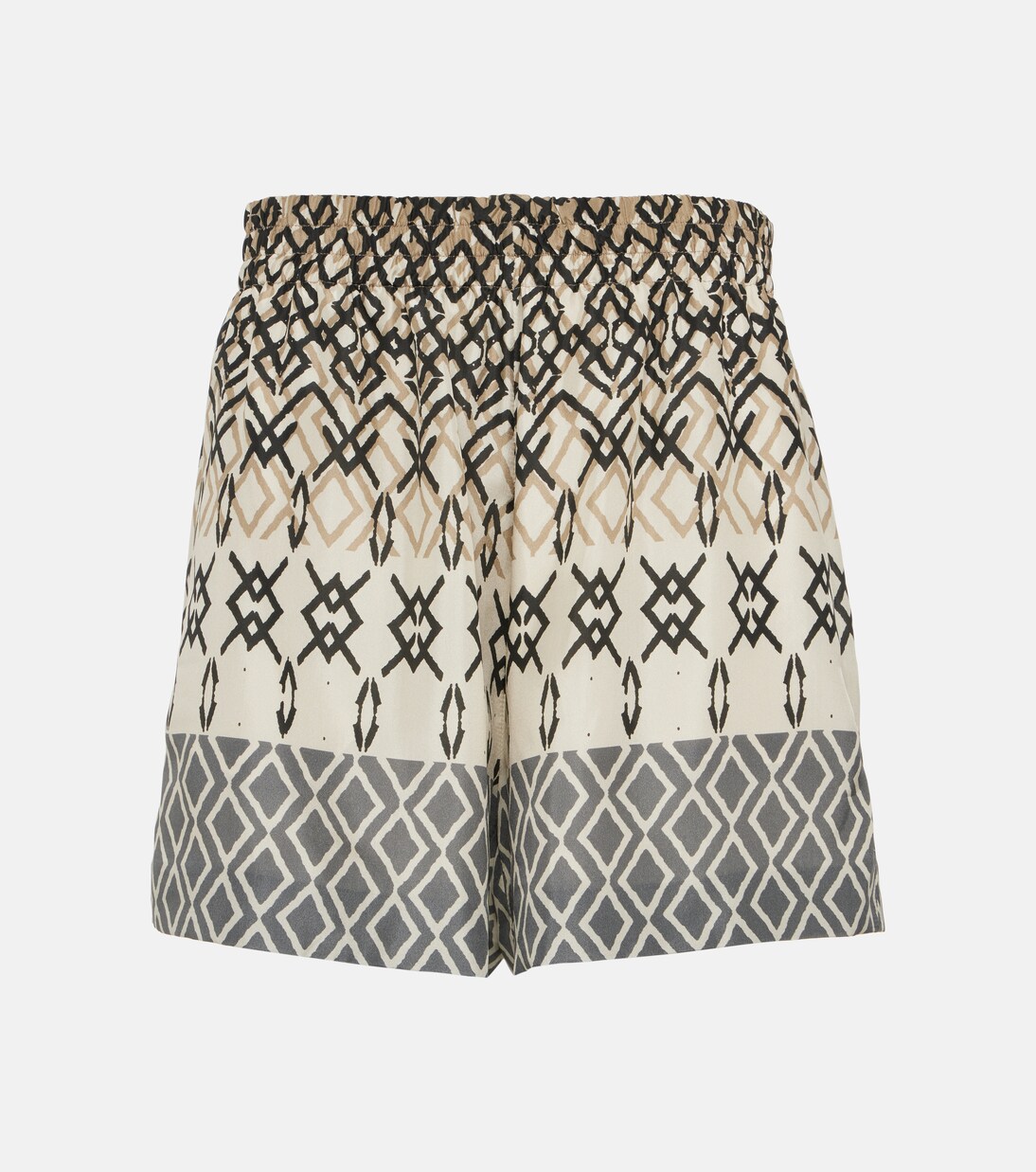 Printed silk shorts | Brunello Cucinelli