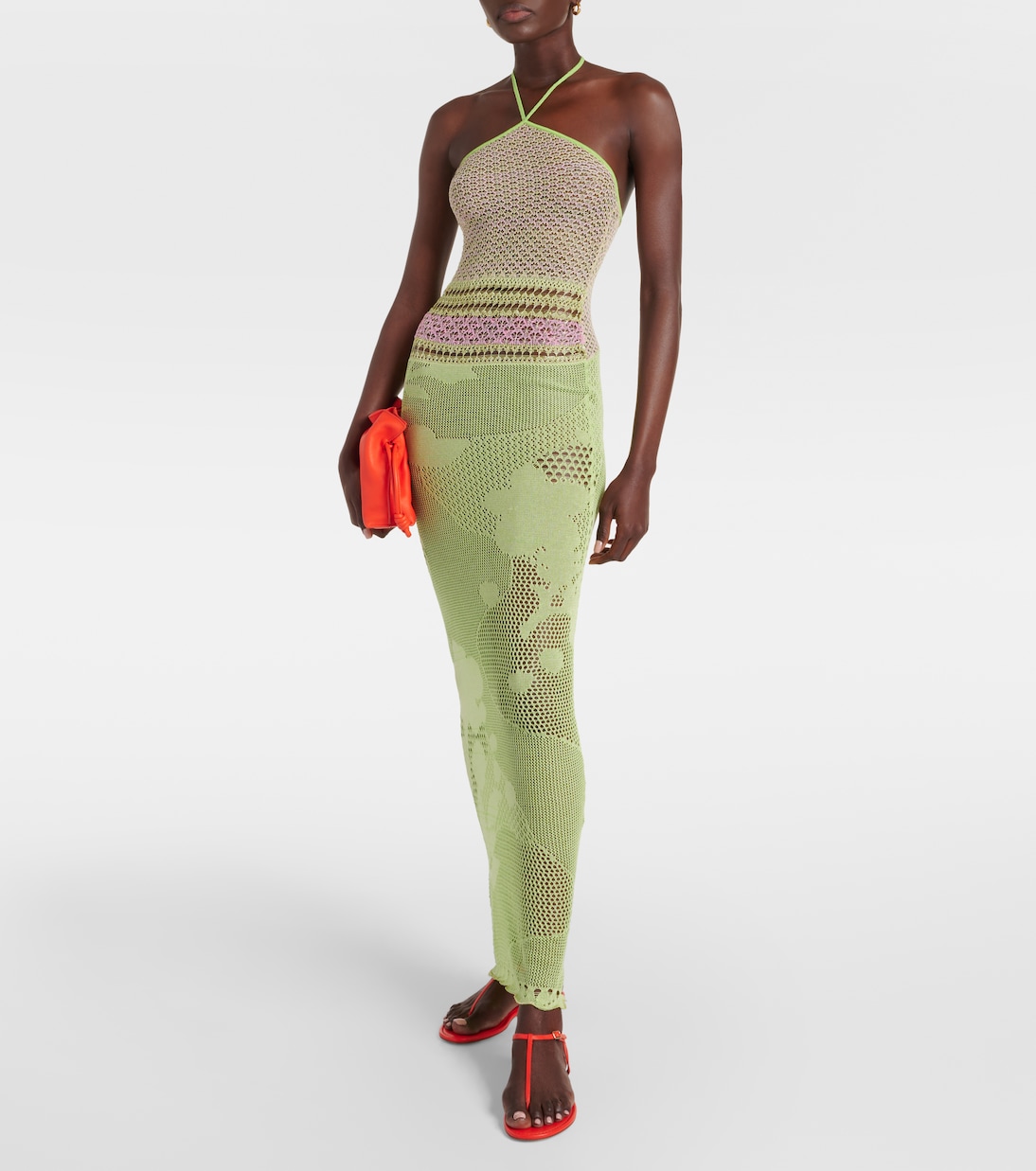 Robe longue Natalie en coton mélangé | Roberta Einer