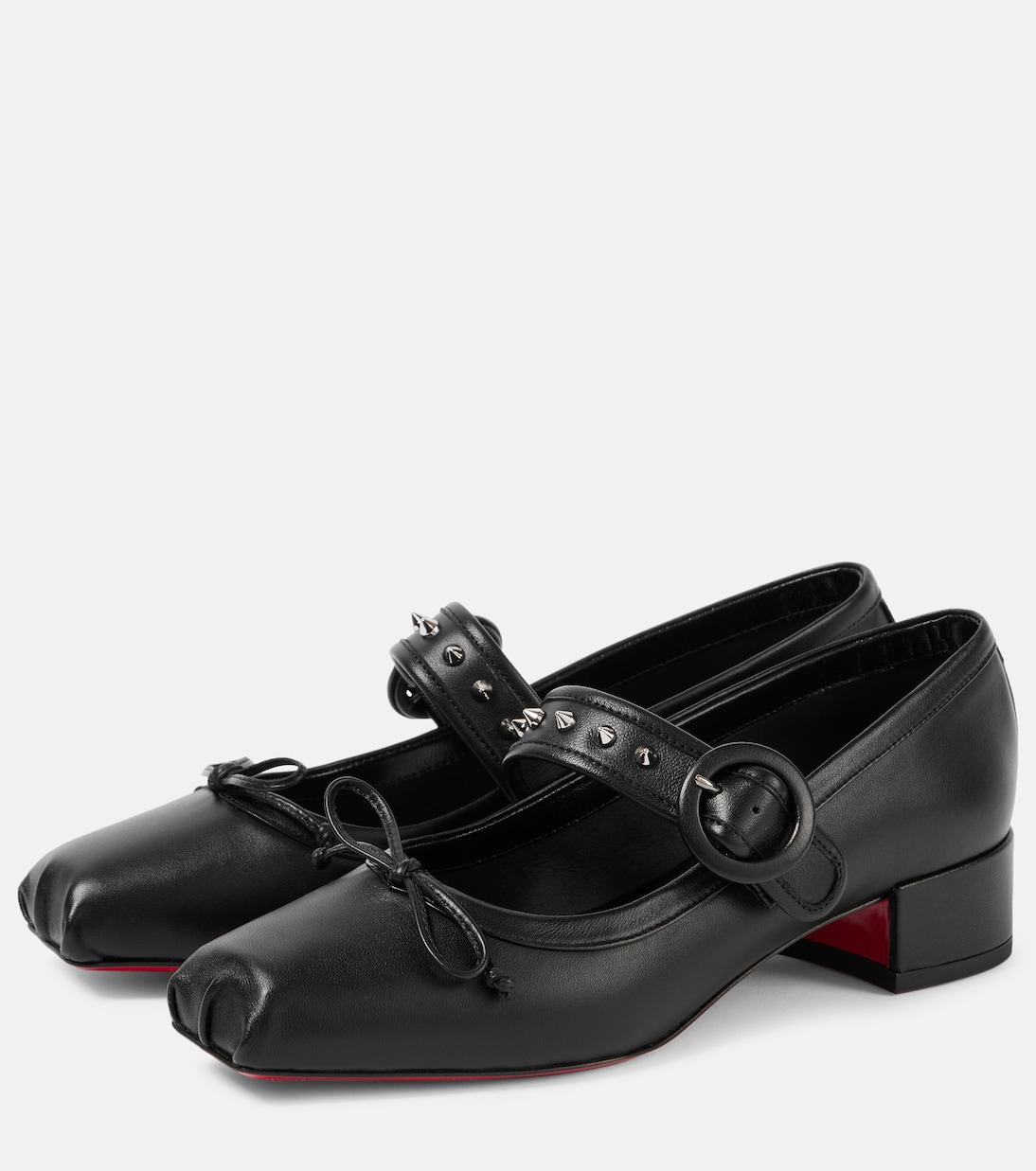 Mamastrapita Spikes leather Mary Jane flats | Christian Louboutin
