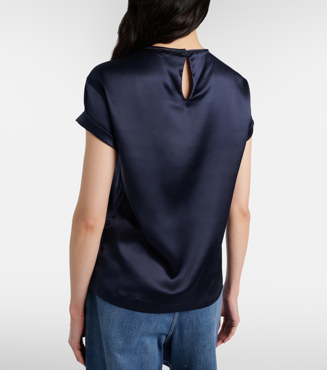 Silk-blend T-shirt | Brunello Cucinelli