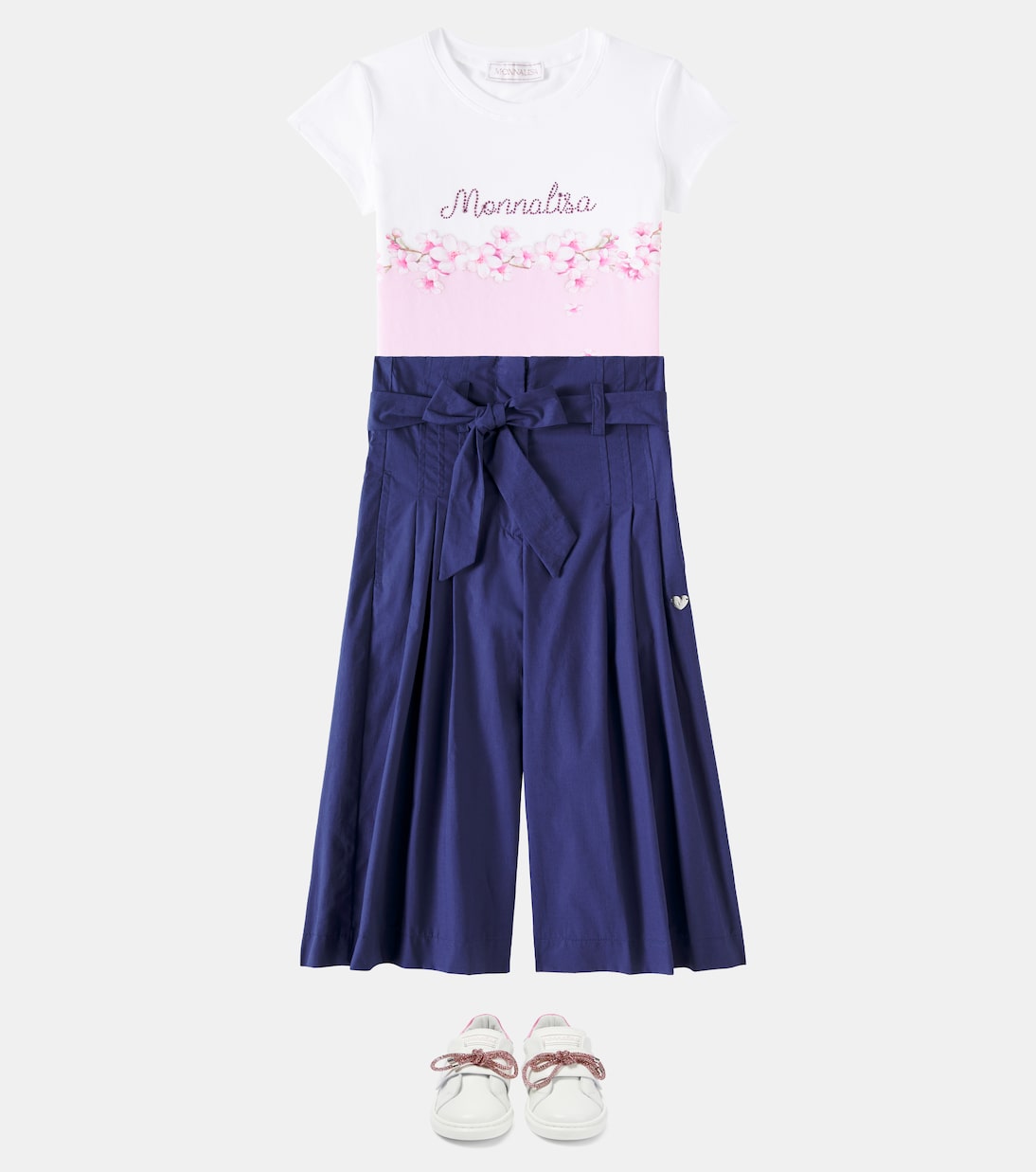 Pantaloni a palazzo in cotone | Monnalisa