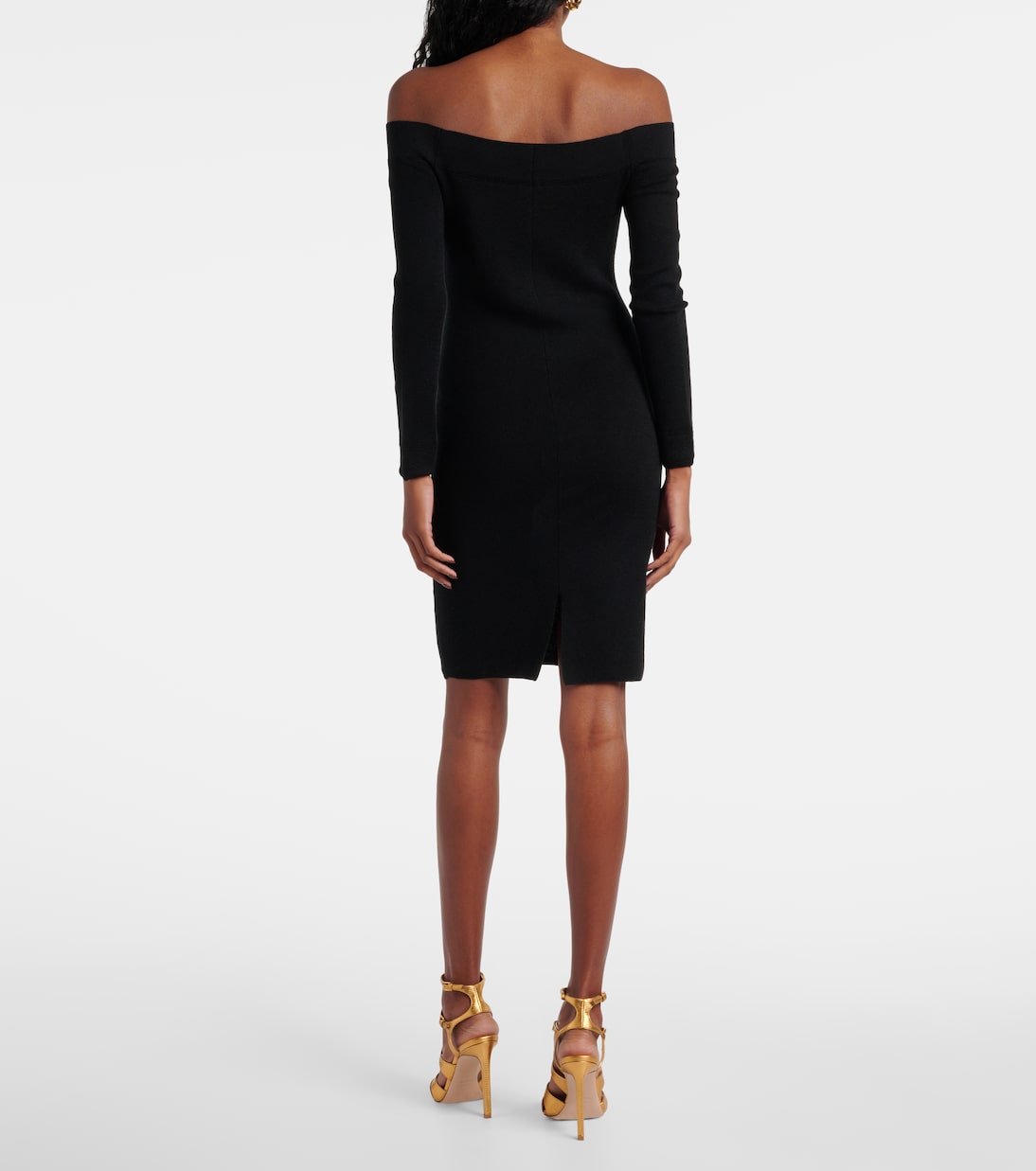 Off-Shoulder-Minikleid aus Kaschmir und Seide | Tom Ford