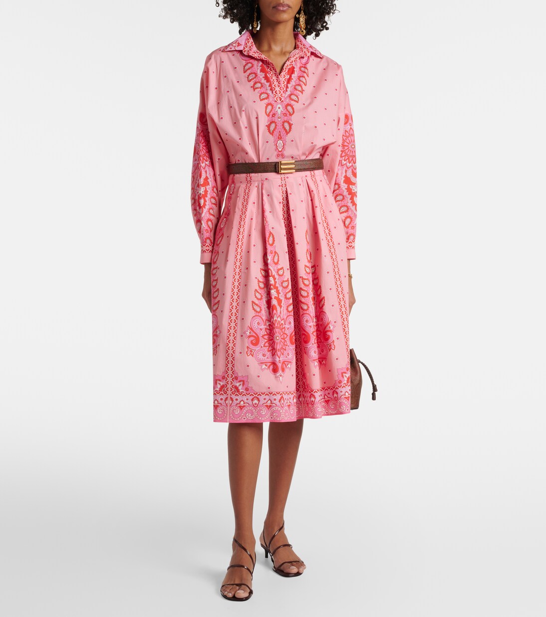 Midikleid aus einem Baumwollgemisch | Etro