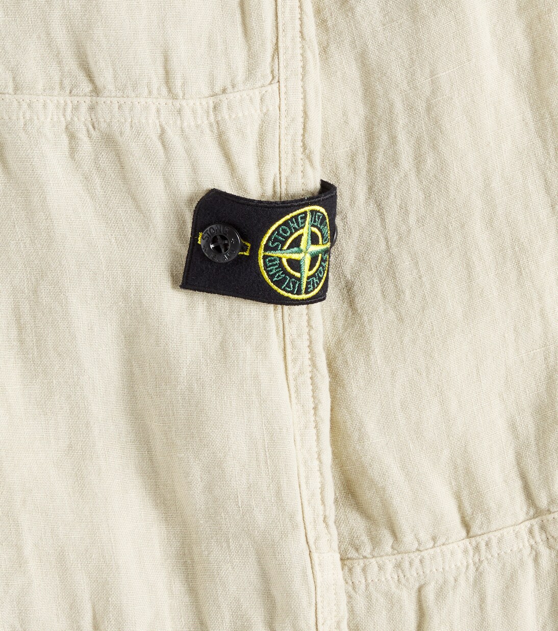 Compass linen pants | Stone Island Junior