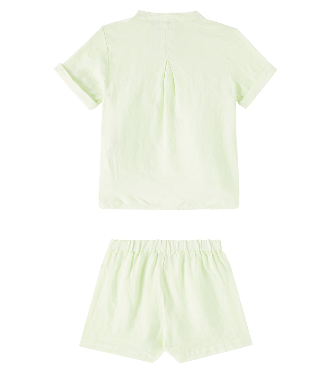 Baby Set aus Hemd und Shorts aus Leinen | Il Gufo