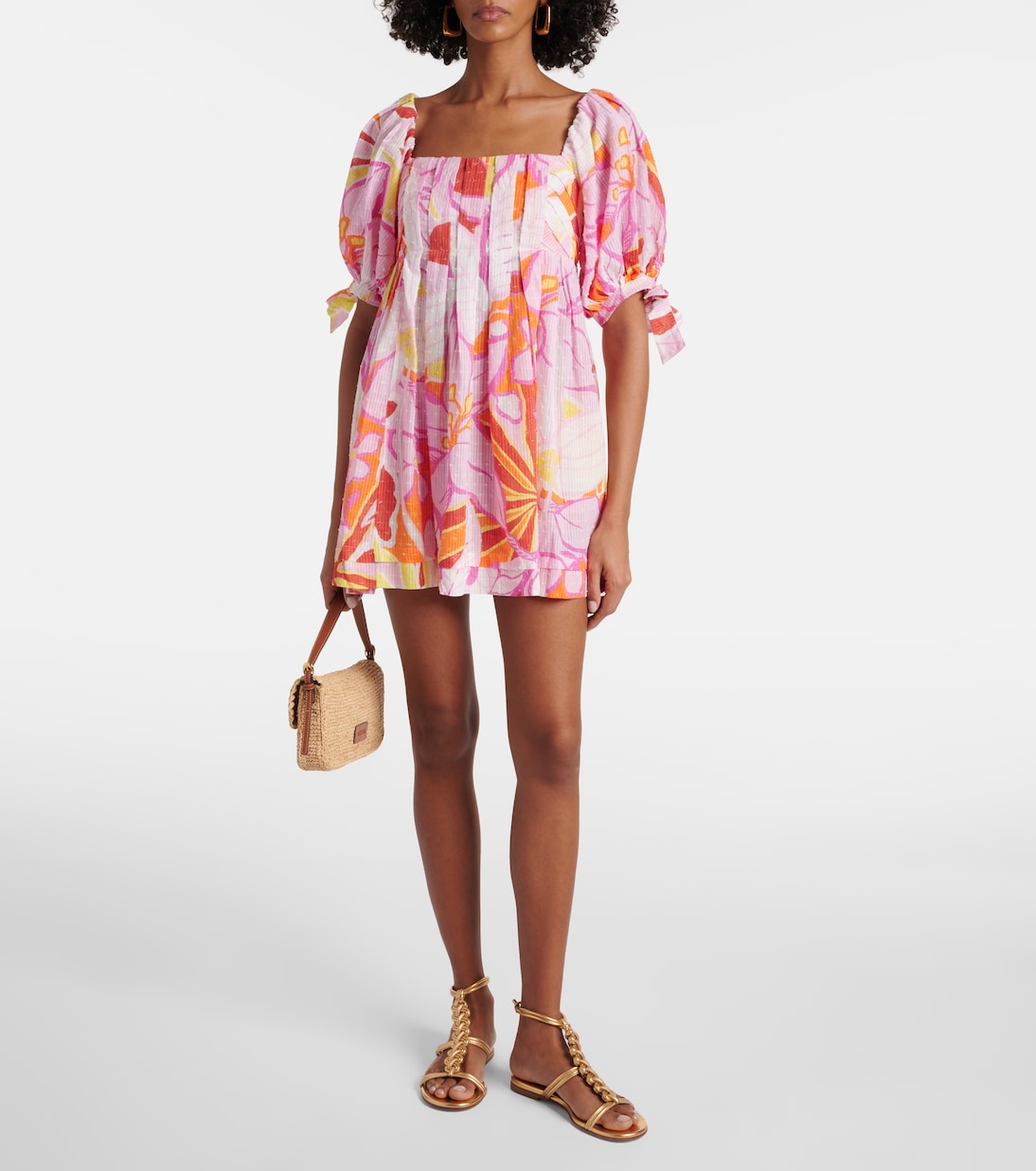 Robe Catalina imprimée en coton | Poupette St Barth