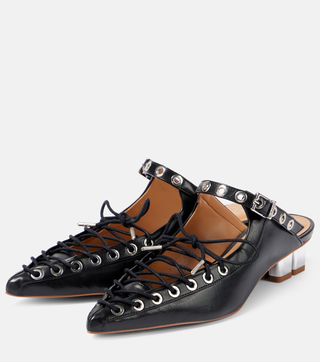 Mules en cuir synthétique | Ganni