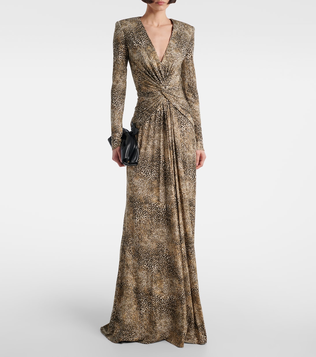 Vestido de fiesta Animalier de jersey | Elie Saab