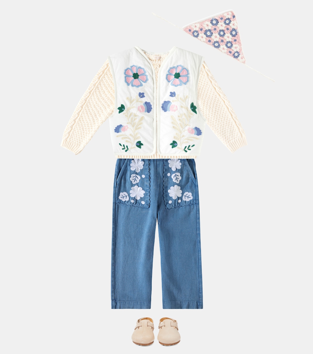 Gilet Andresi in voile di cotone | Louise Misha