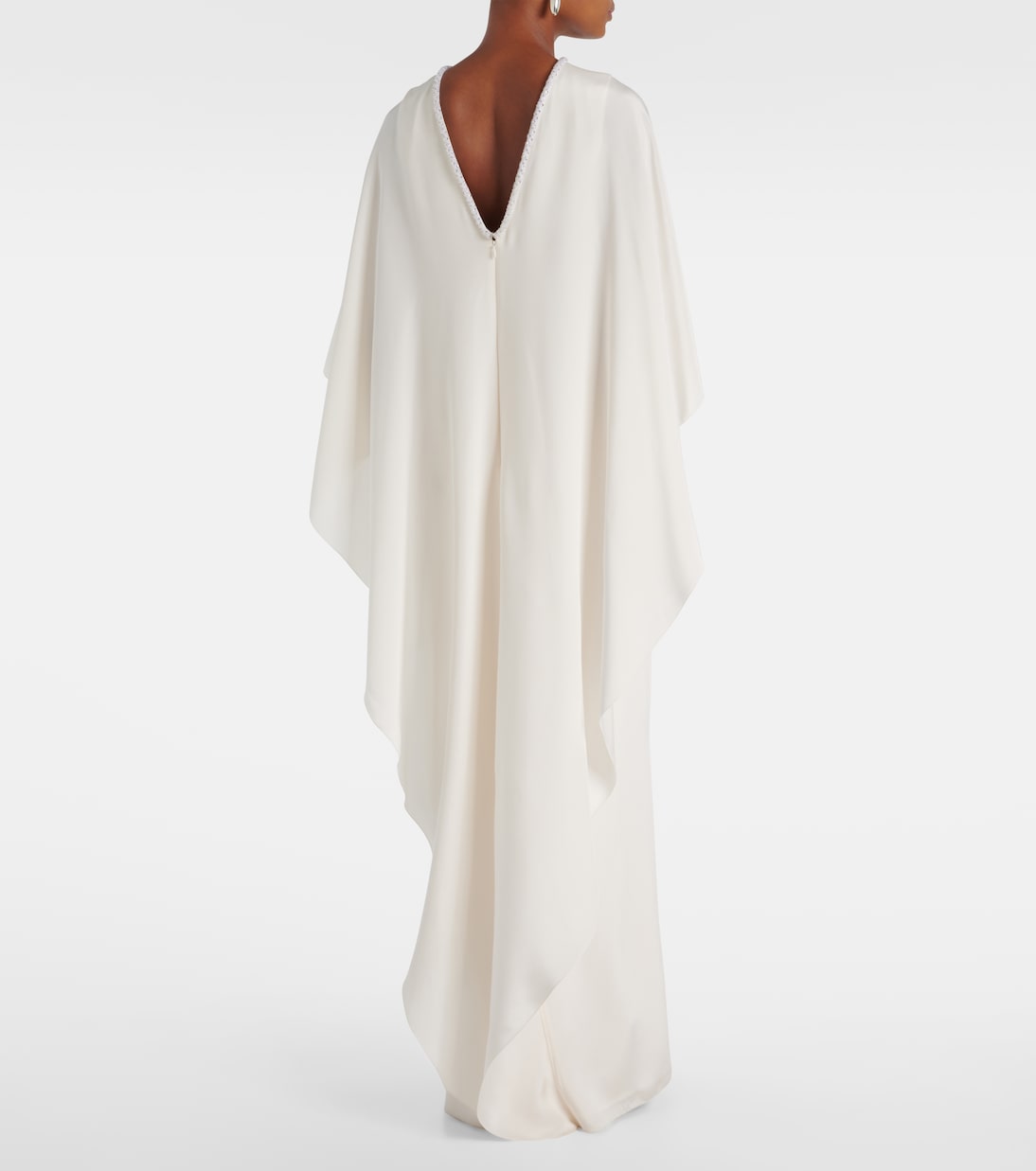 Abito lungo Poker in seta con mantella | Max Mara