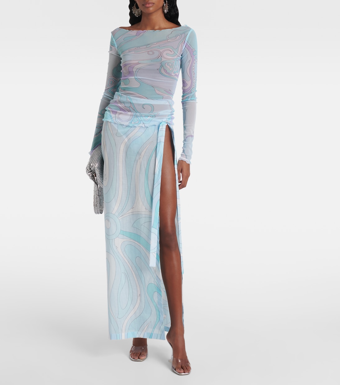 Orchidee mesh top | Pucci