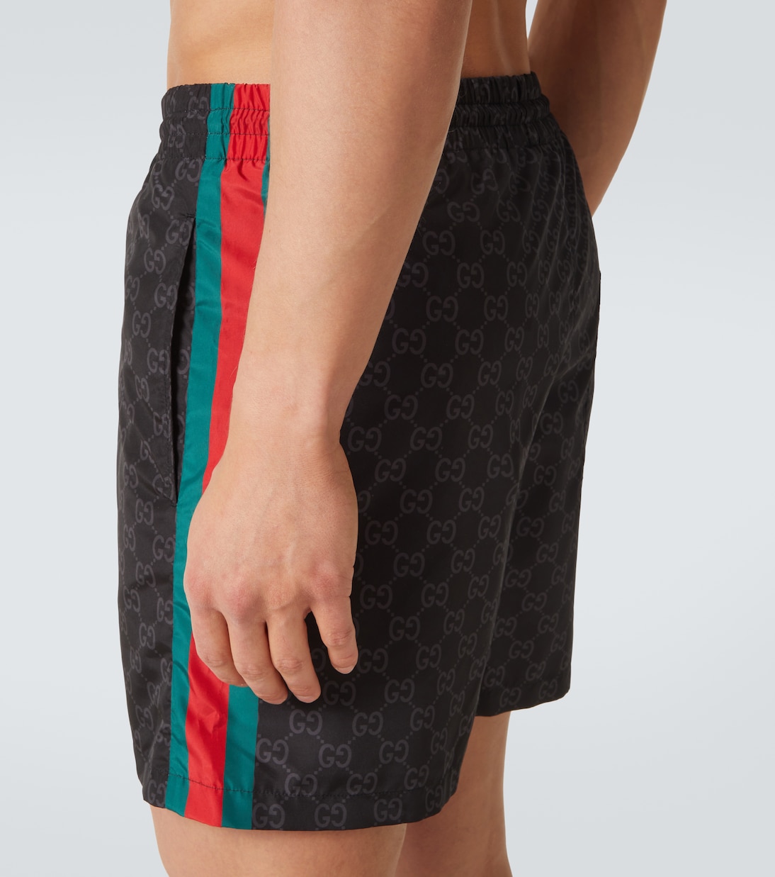 Web Stripe GG swim trunks | Gucci