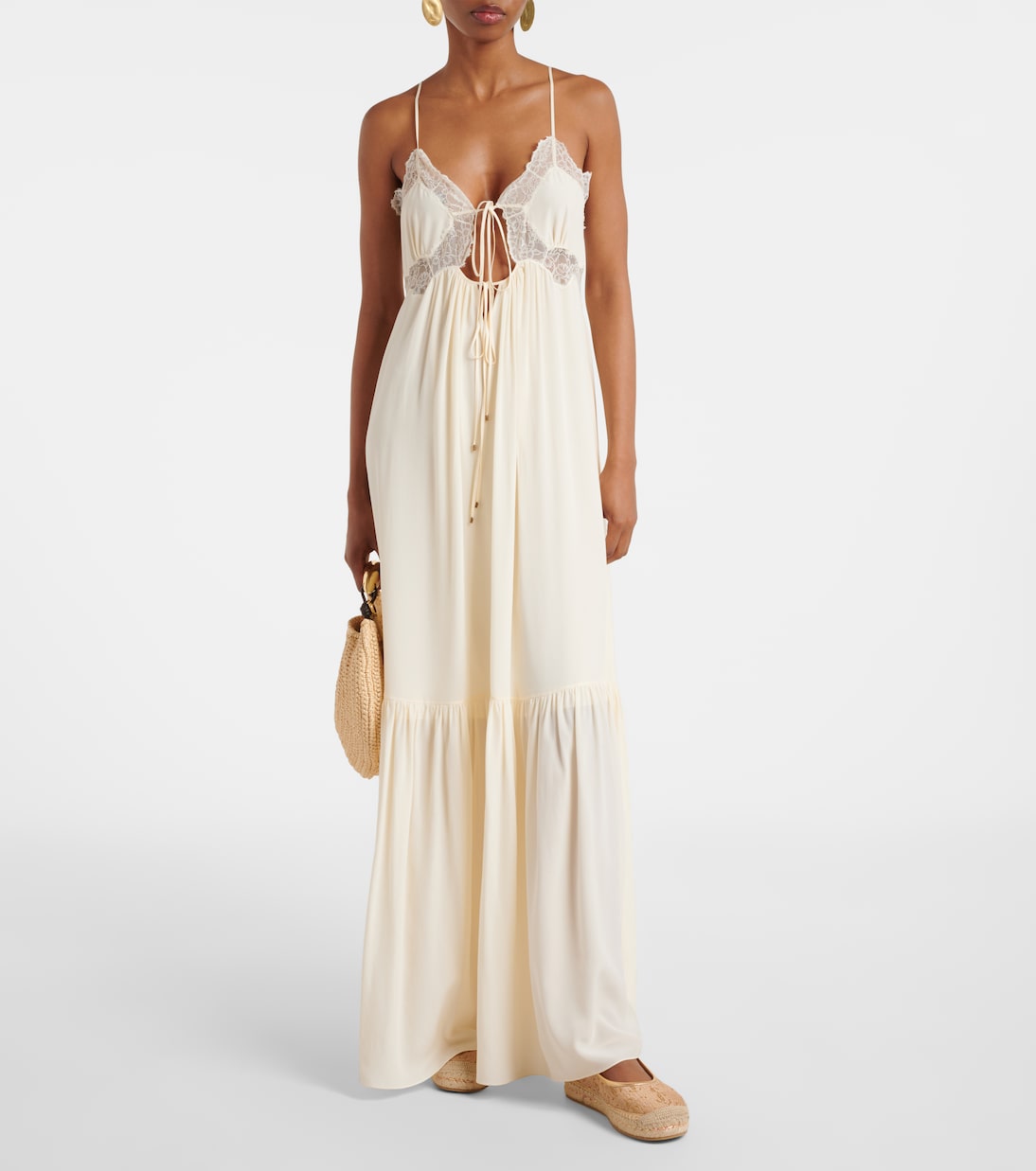 Aciel leather-trimmed espadrilles | Jimmy Choo