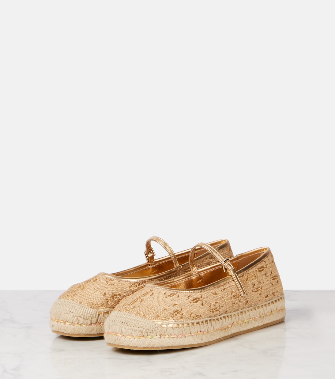 Aciel leather-trimmed espadrilles | Jimmy Choo
