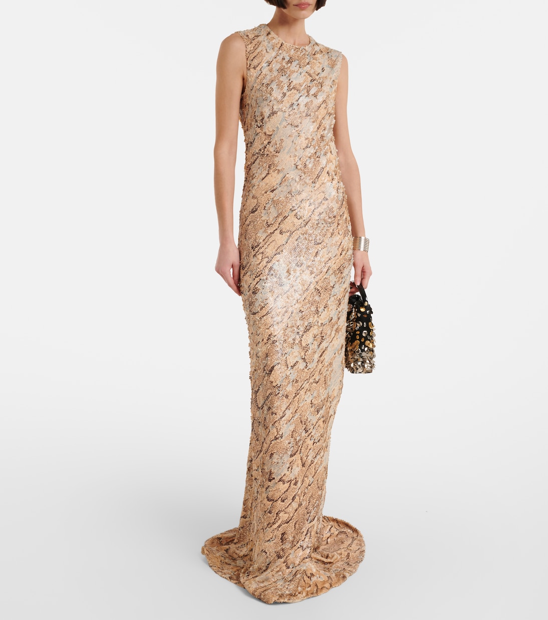 Sequined snake-effect gown | Dries Van Noten