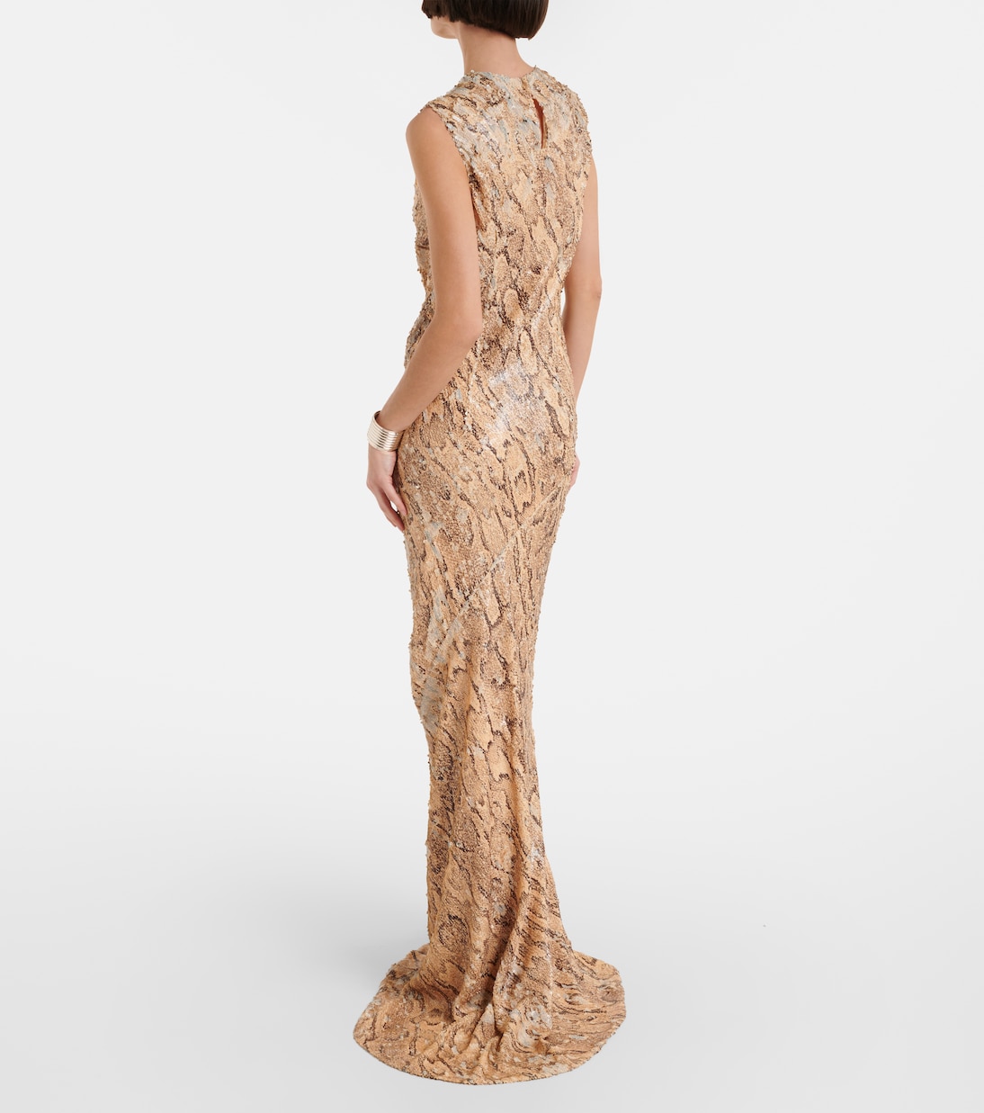 Sequined snake-effect gown | Dries Van Noten