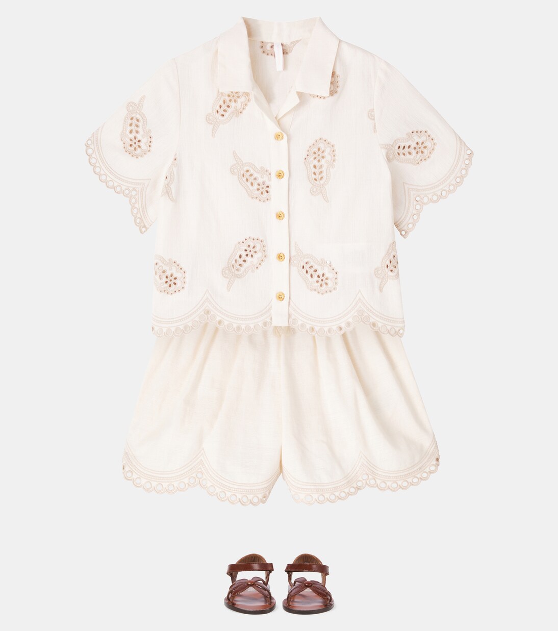 Hemd Rhiannon aus Baumwolle | Zimmermann Kids