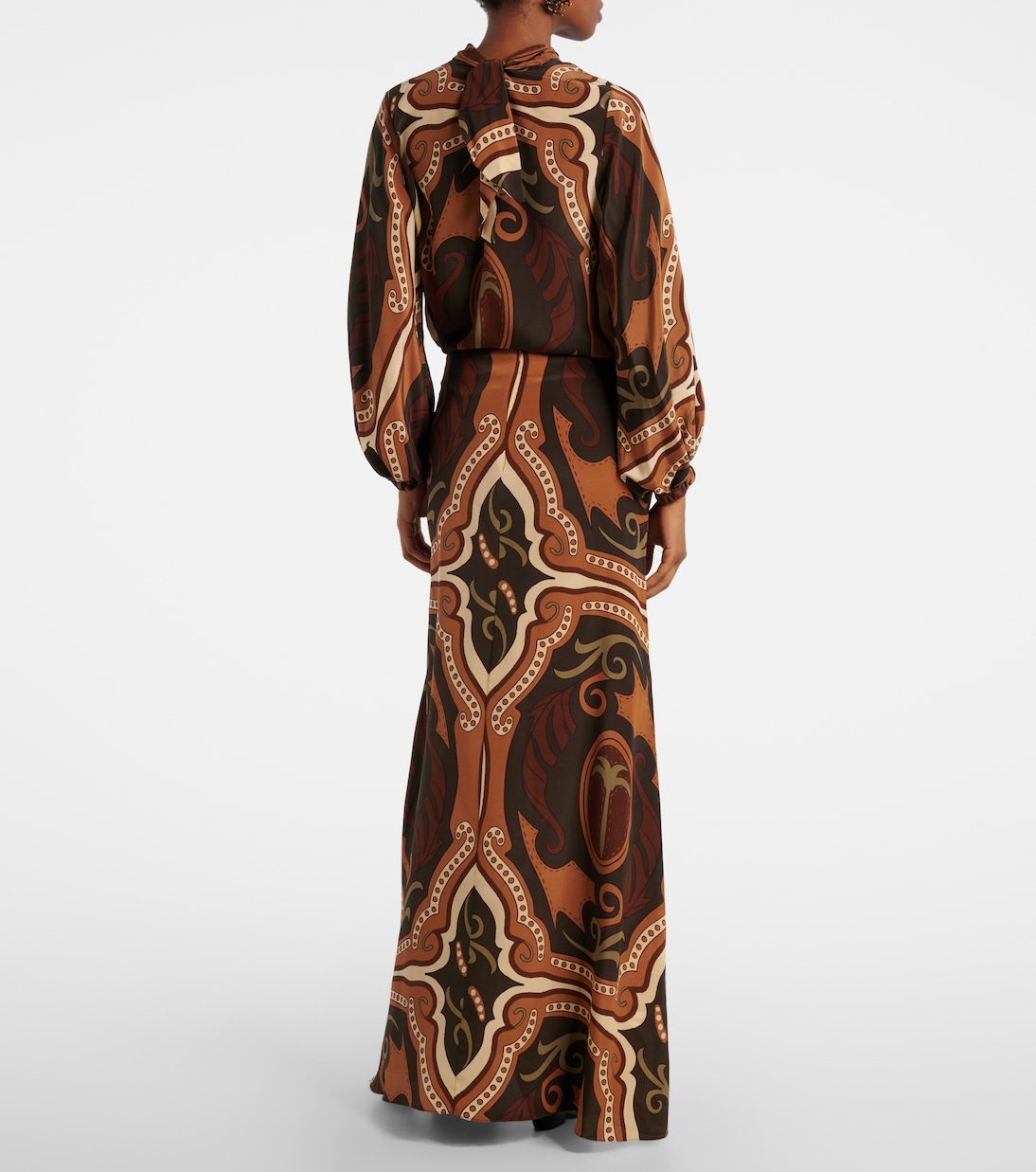 Bedruckter Maxirock aus Seide | Johanna Ortiz